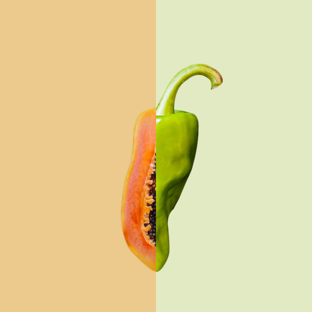 papaya/peperoncino⁠ DOLCE/PICCANTE⁠
